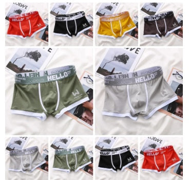 Men's Boxers Trendy Breathable Contrast Color
