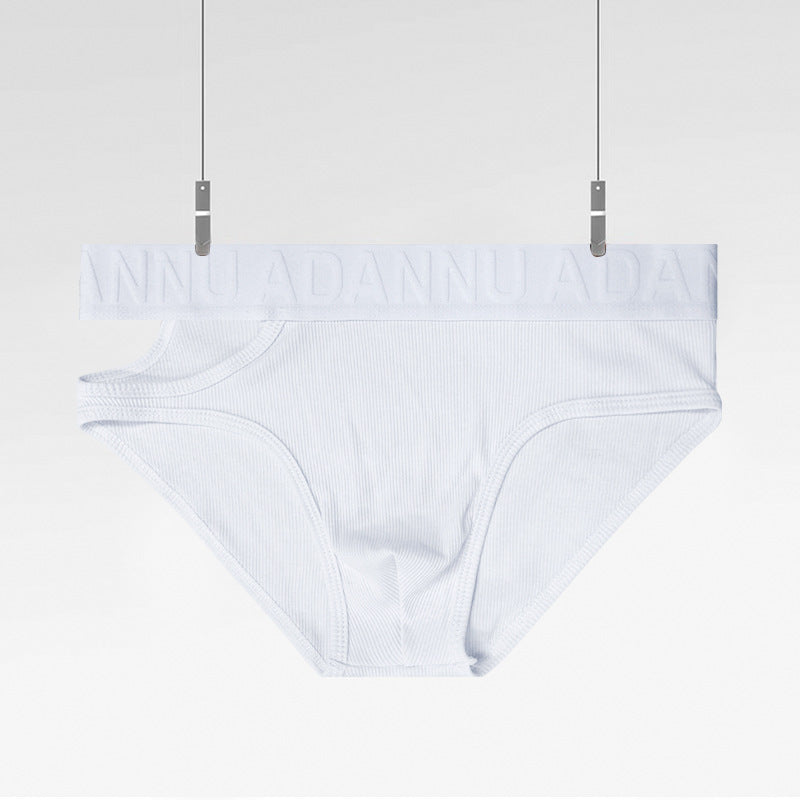 Personality Asymmetric Triangle Underwear Men's Low Waist Threaded Cotton Sports Dopamine