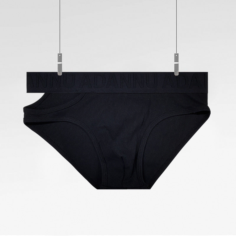 Personality Asymmetric Triangle Underwear Men's Low Waist Threaded Cotton Sports Dopamine