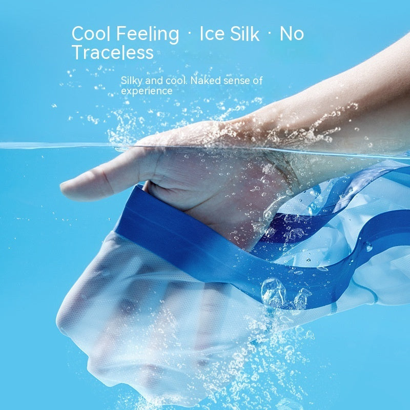 Ice Silk Seamless Men's Summer Ultra-thin Underwear