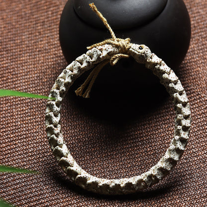 Bracelet sculpté en os de serpent de Bodhi Xingyue de l'écologie originale de Hainan
