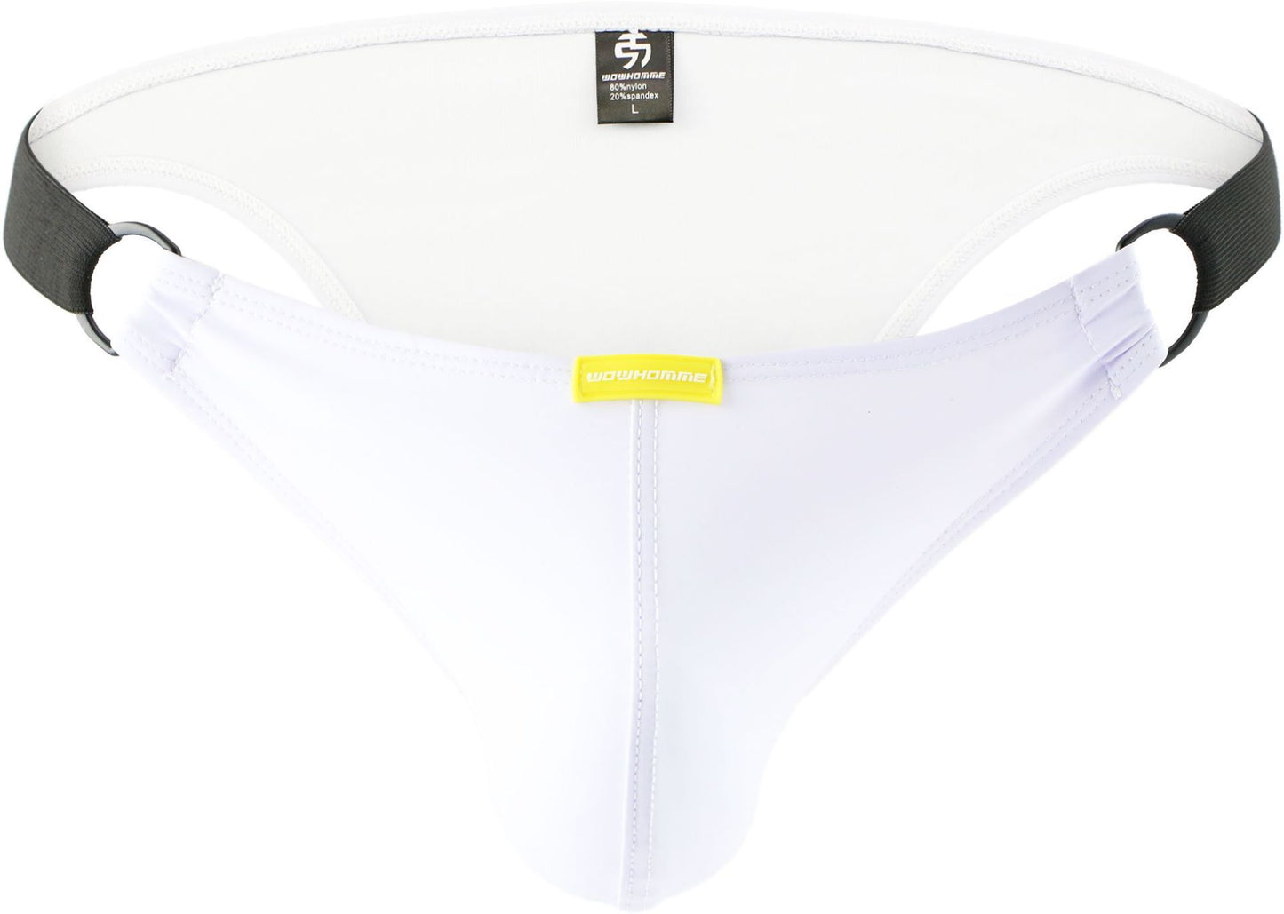 Men's Underwear Leather Triangle Low Waist Double Buckle