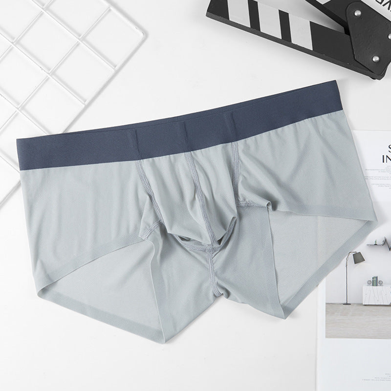 Ice Silk Seamless Men's Summer Ultra-thin Underwear