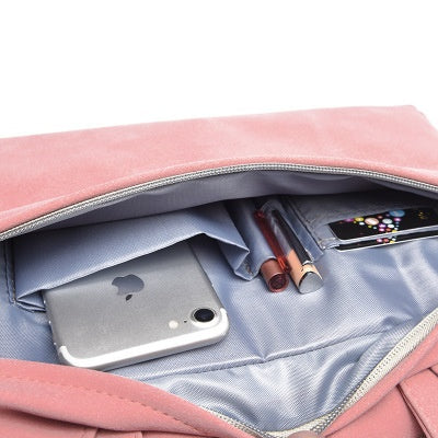 Sac pour ordinateur portable en cuir PU pour femmes, mallette de transport pour ordinateur portable, pour MacBook Air 13.3, 14, 15.6 pouces, sac à main pour hommes, sac à bandoulière pour souris.