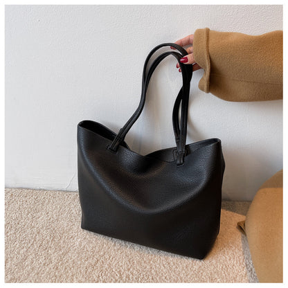 All-match Casual Soft Leather Large Capacity Shoulder Bag