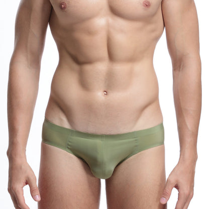 Men's Breathable Briefs Seamless Color Underwear