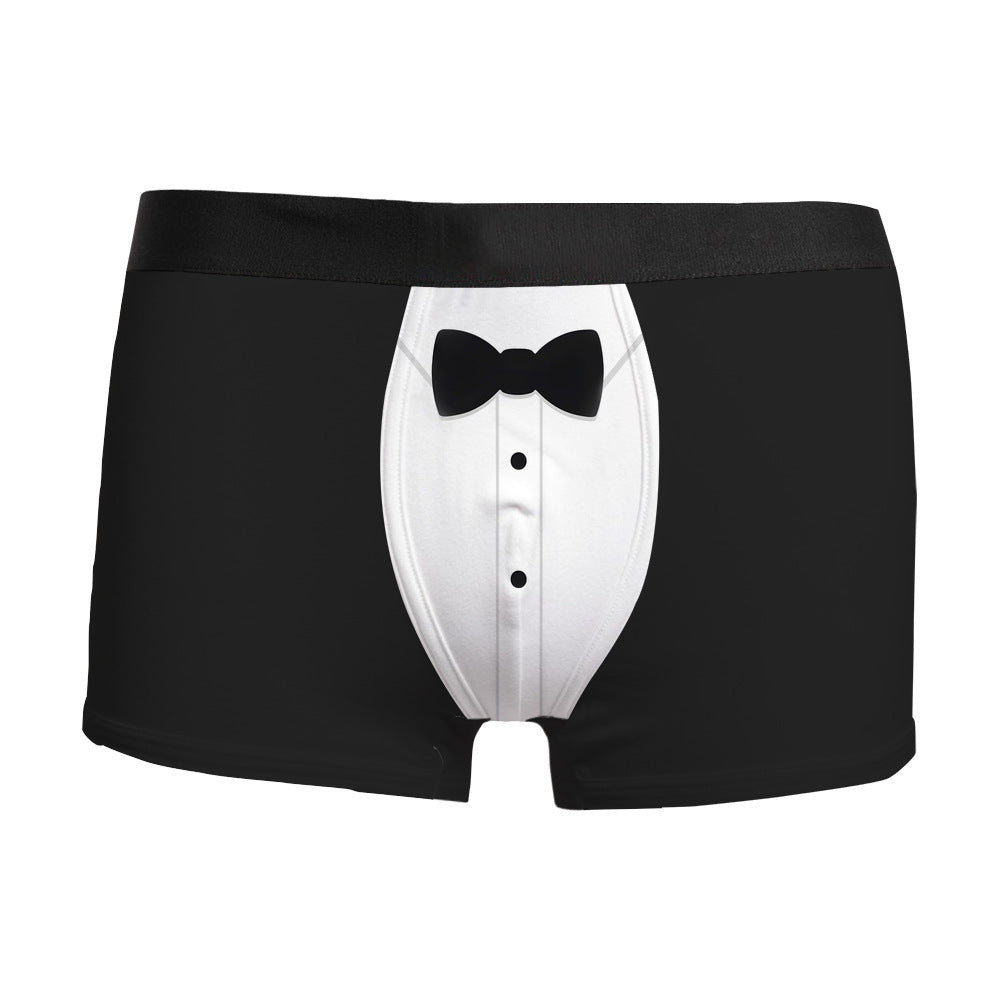 Christmas 3D Printed Men's Underwear Breathable
