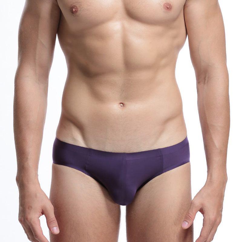 Men's Breathable Briefs Seamless Color Underwear