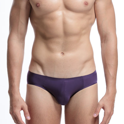 Men's Breathable Briefs Seamless Color Underwear