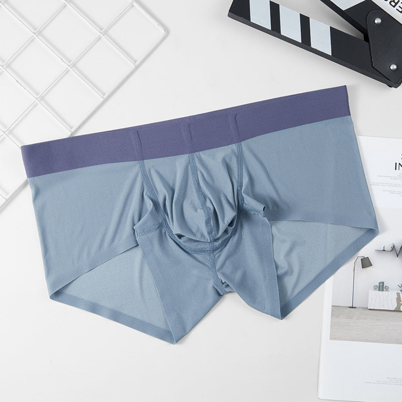 Ice Silk Seamless Men's Summer Ultra-thin Underwear
