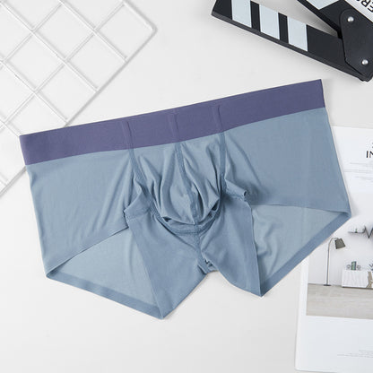 Ice Silk Seamless Men's Summer Ultra-thin Underwear