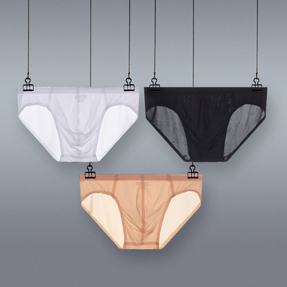 Men's Breathable Briefs Seamless Color Underwear