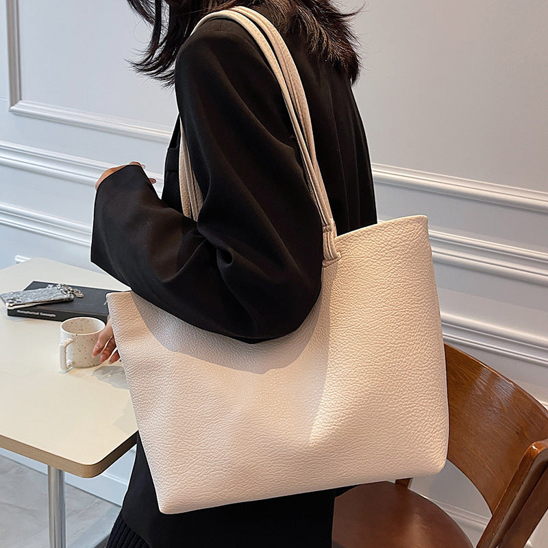 All-match Casual Soft Leather Large Capacity Shoulder Bag