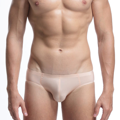 Men's Breathable Briefs Seamless Color Underwear
