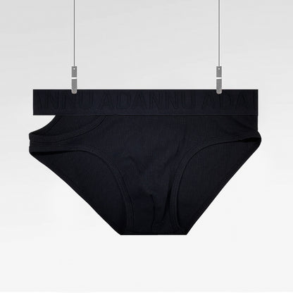 Personality Asymmetric Triangle Underwear Men's Low Waist Threaded Cotton Sports Dopamine