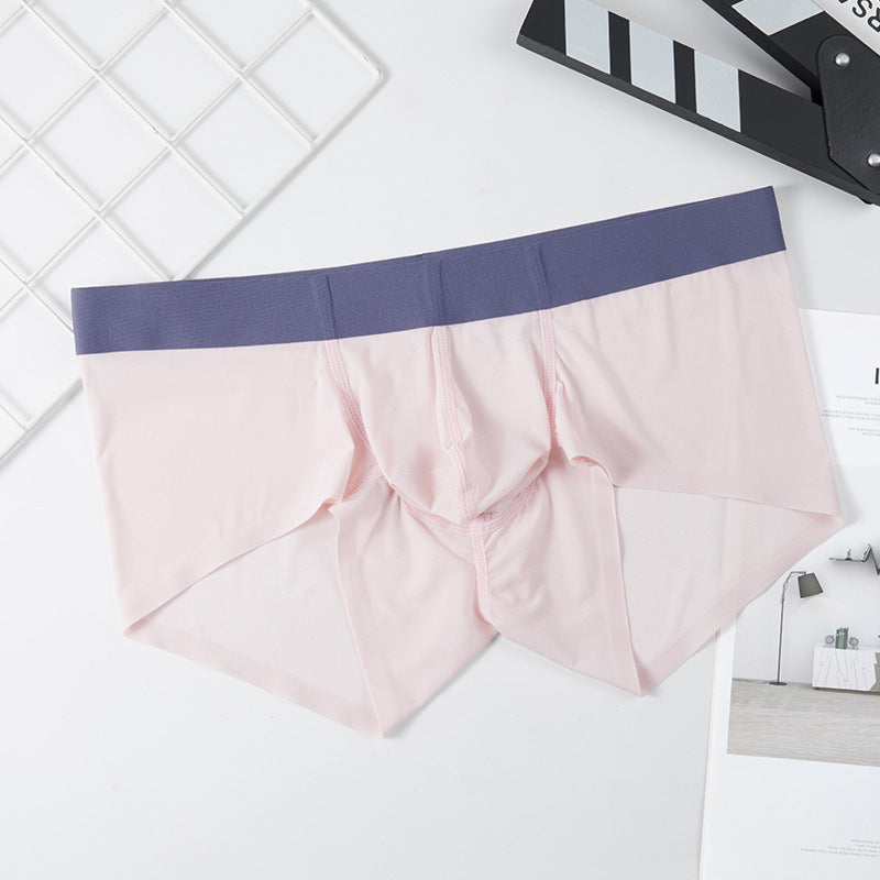 Ice Silk Seamless Men's Summer Ultra-thin Underwear