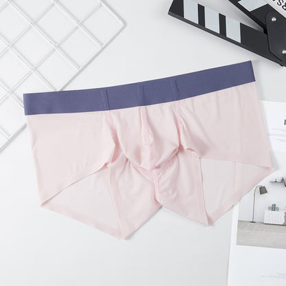 Ice Silk Seamless Men's Summer Ultra-thin Underwear