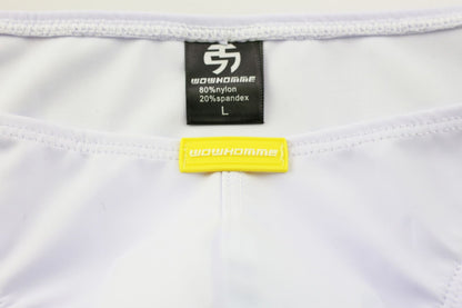 Men's Underwear Leather Triangle Low Waist Double Buckle